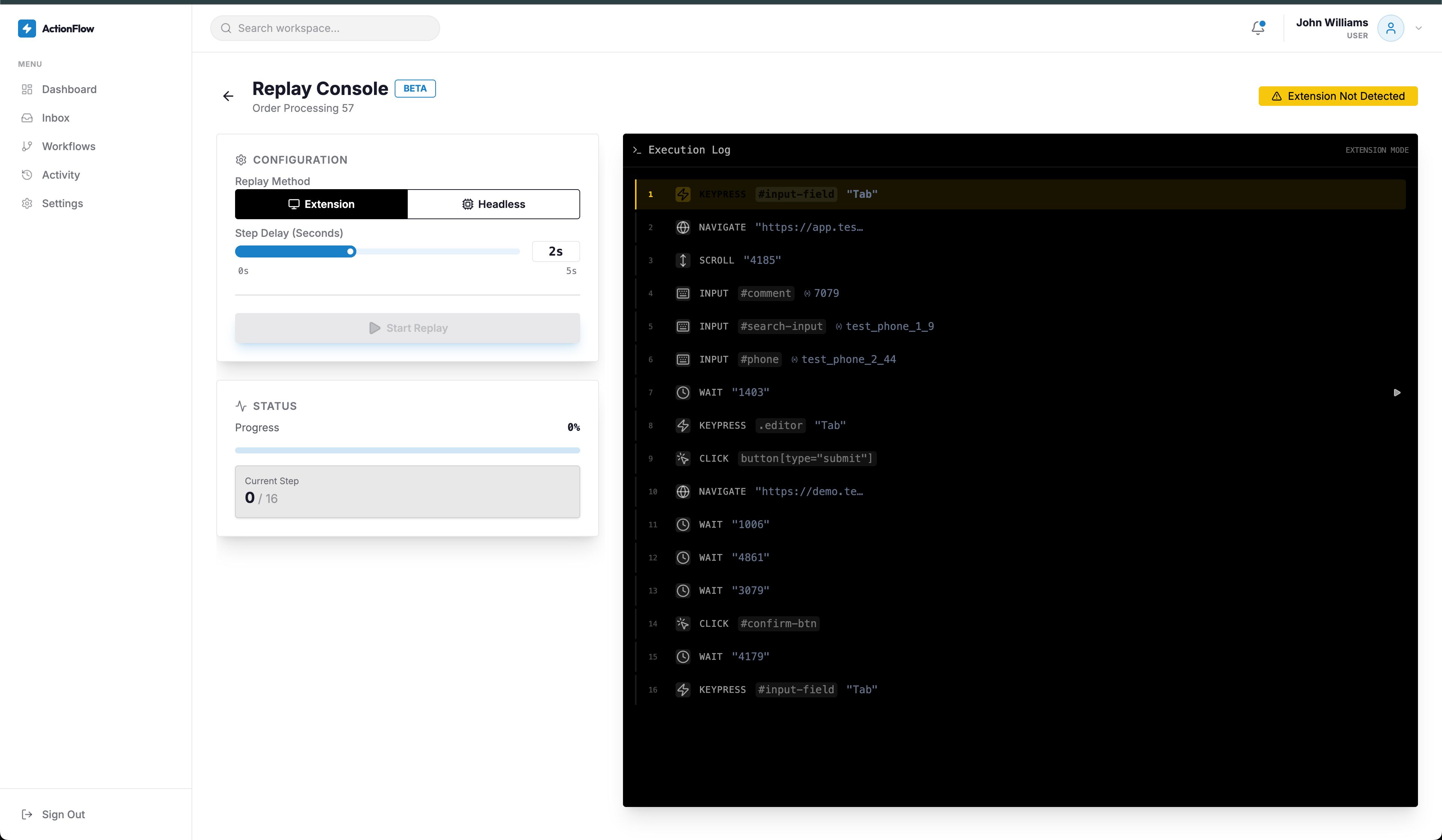 ActionFlow Browser Automation Platform - Image 2