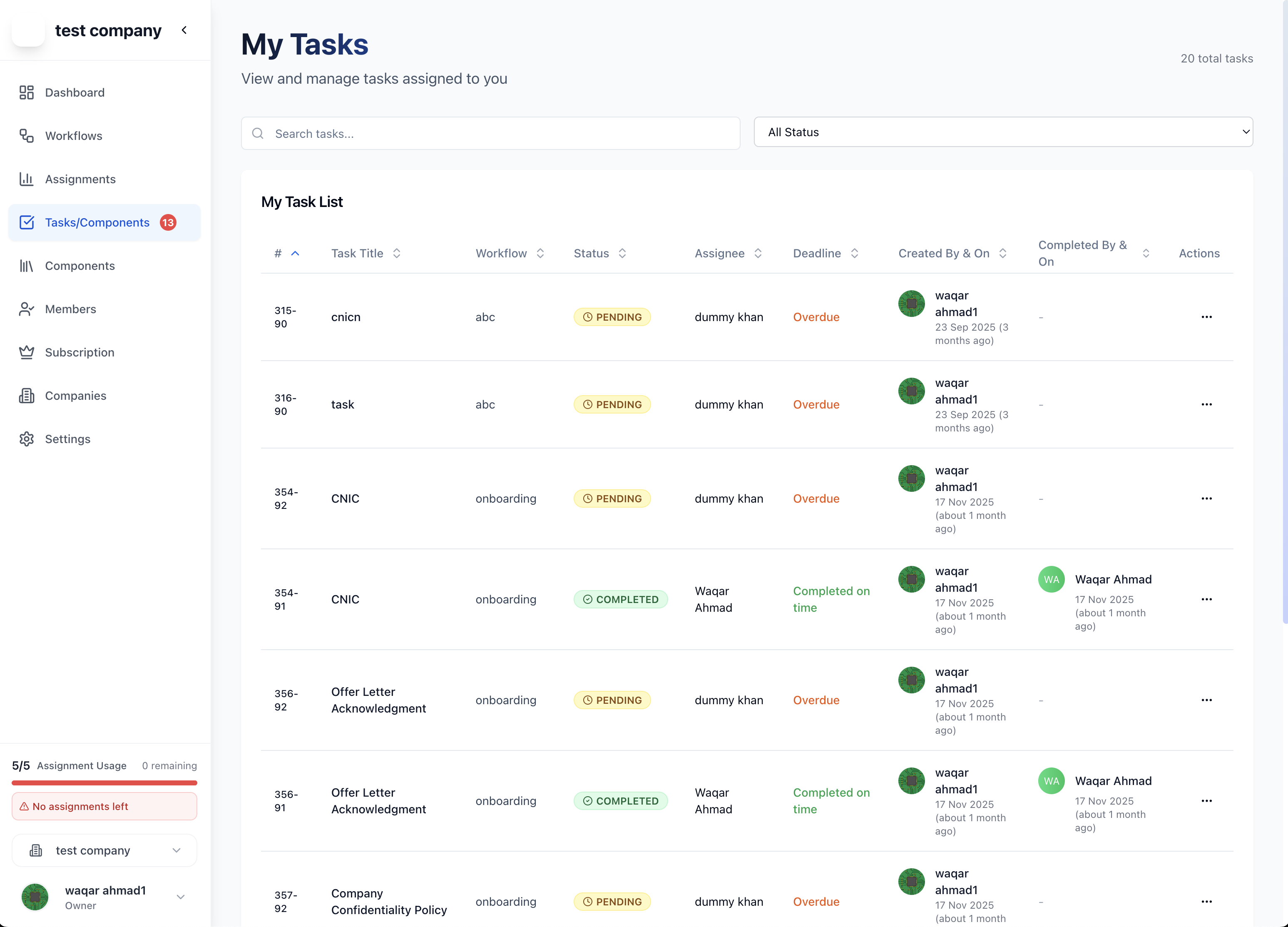OnFlow Workflow Management Platform - Image 1