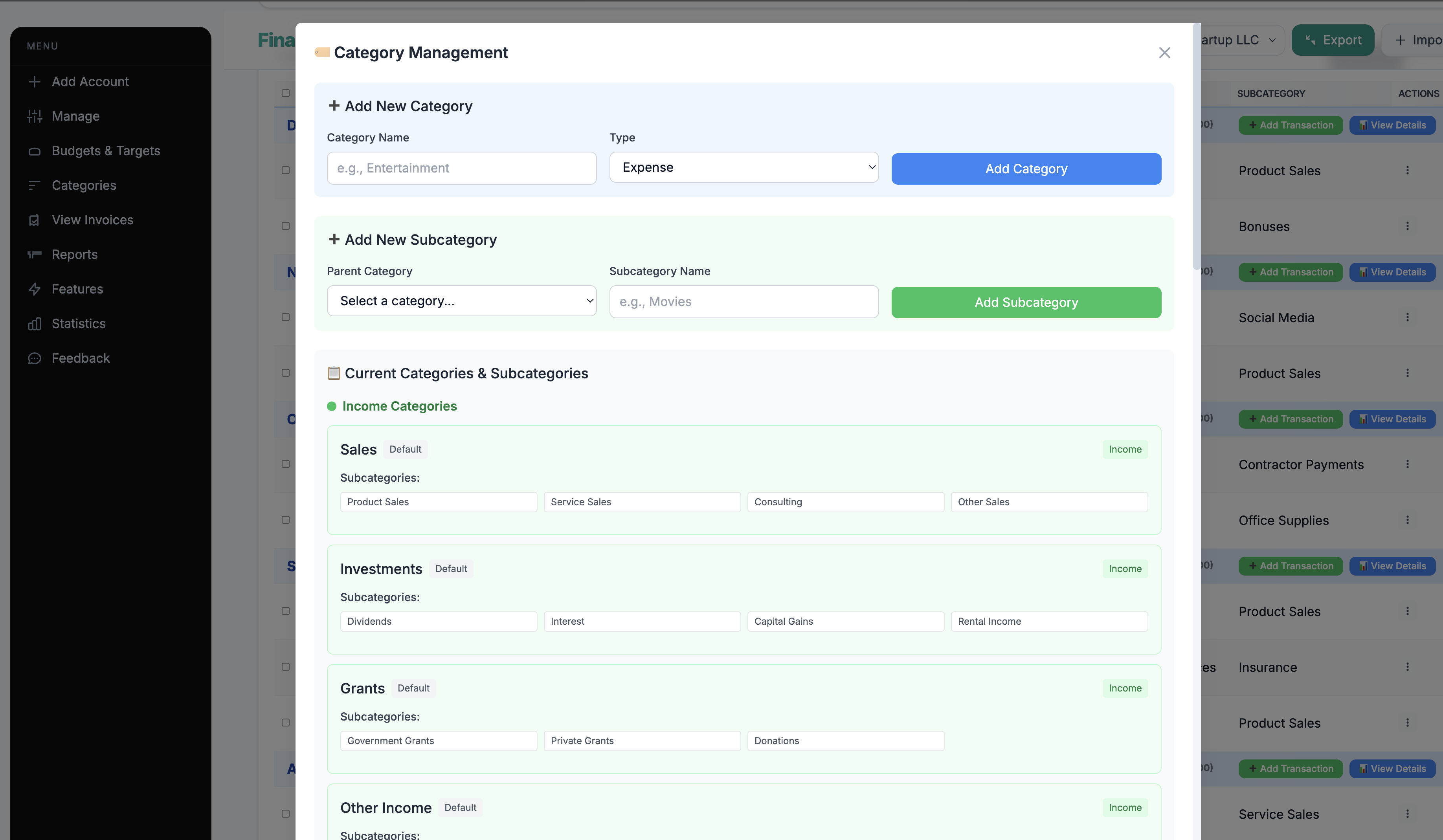 Financial Tracker Desktop Application - Image 3