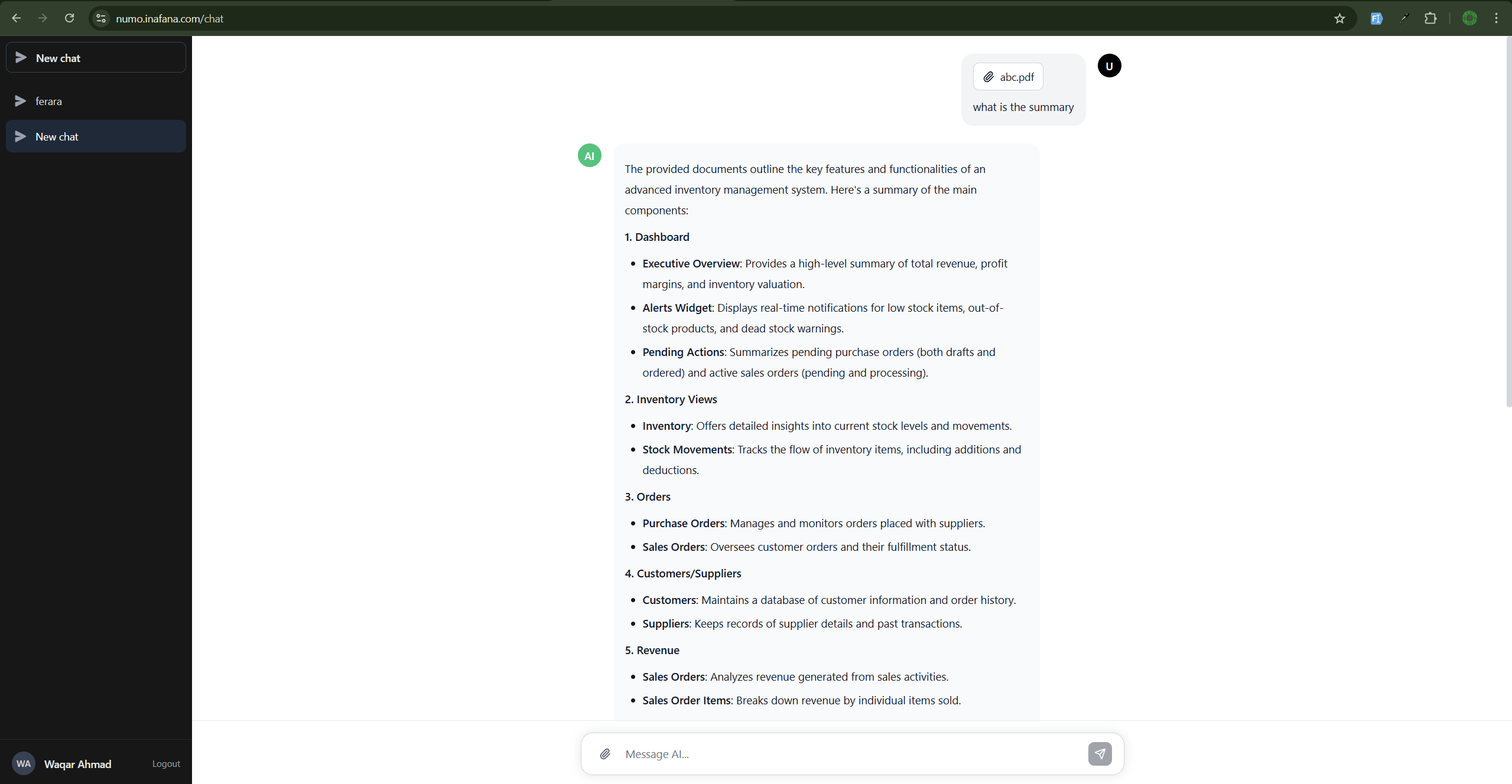 Numo AI Document Assistant - Image 2