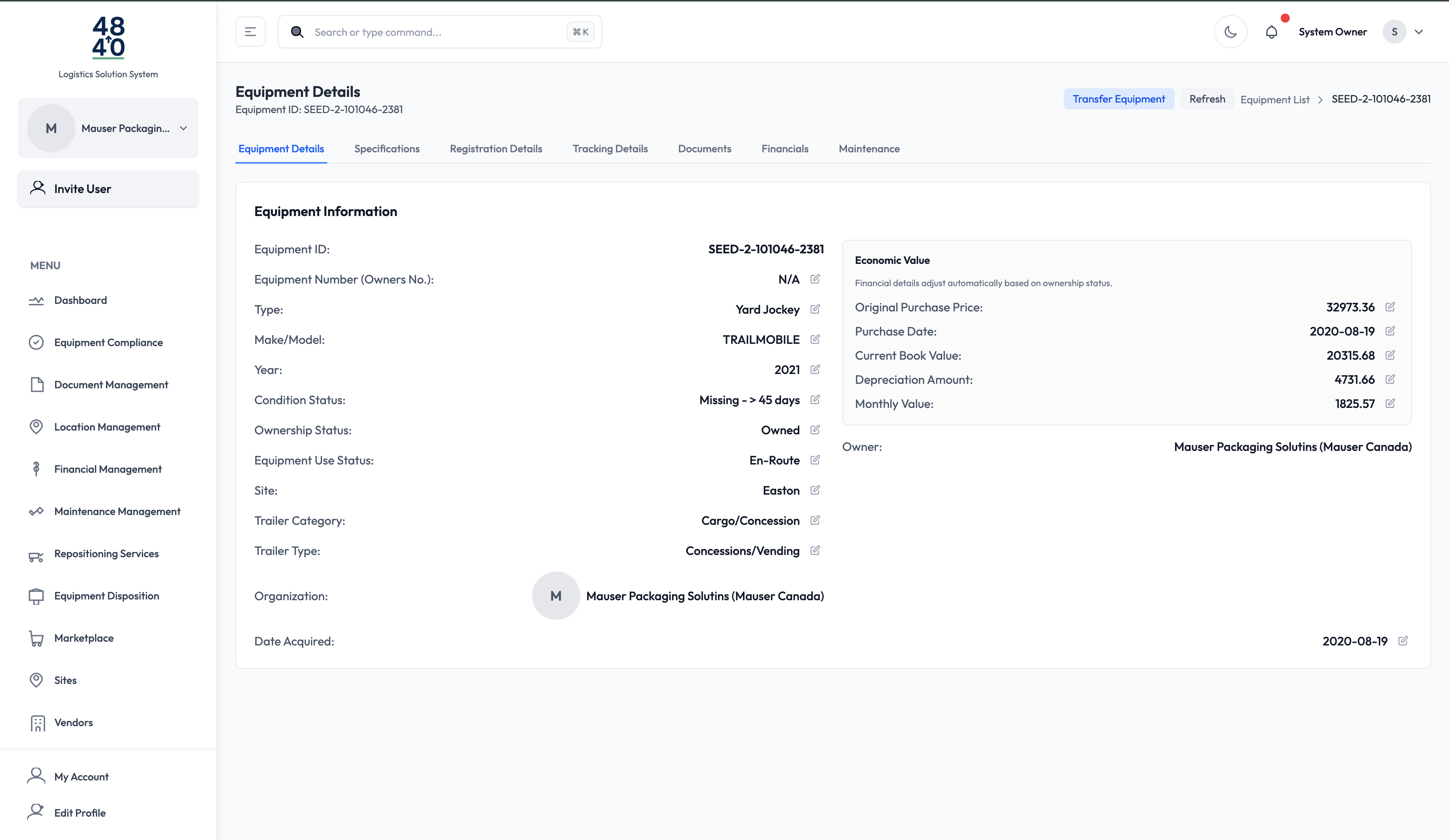 48by40 Equipment Management System - Image 8