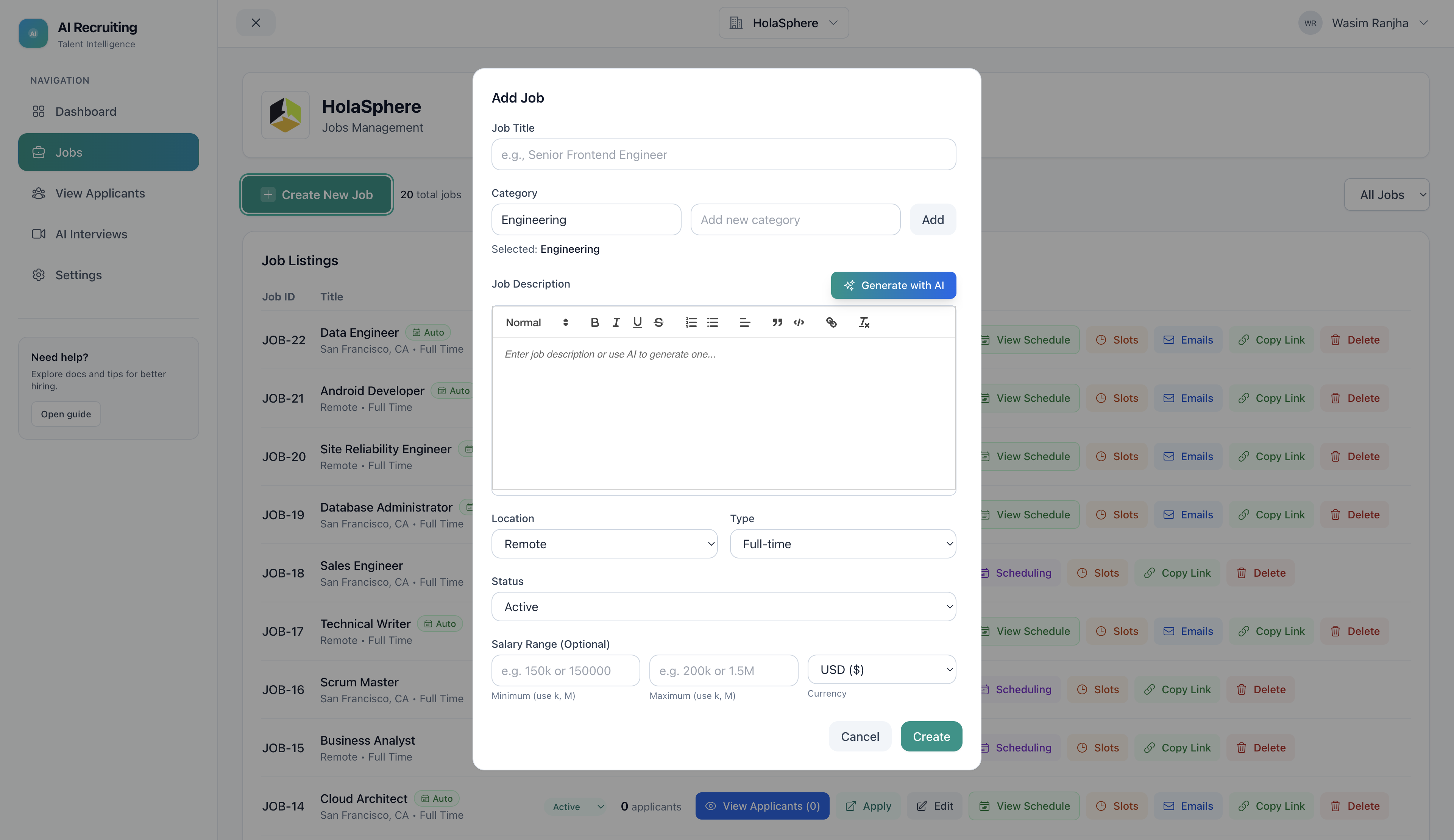 AI-Powered Recruiting Platform - Image 1