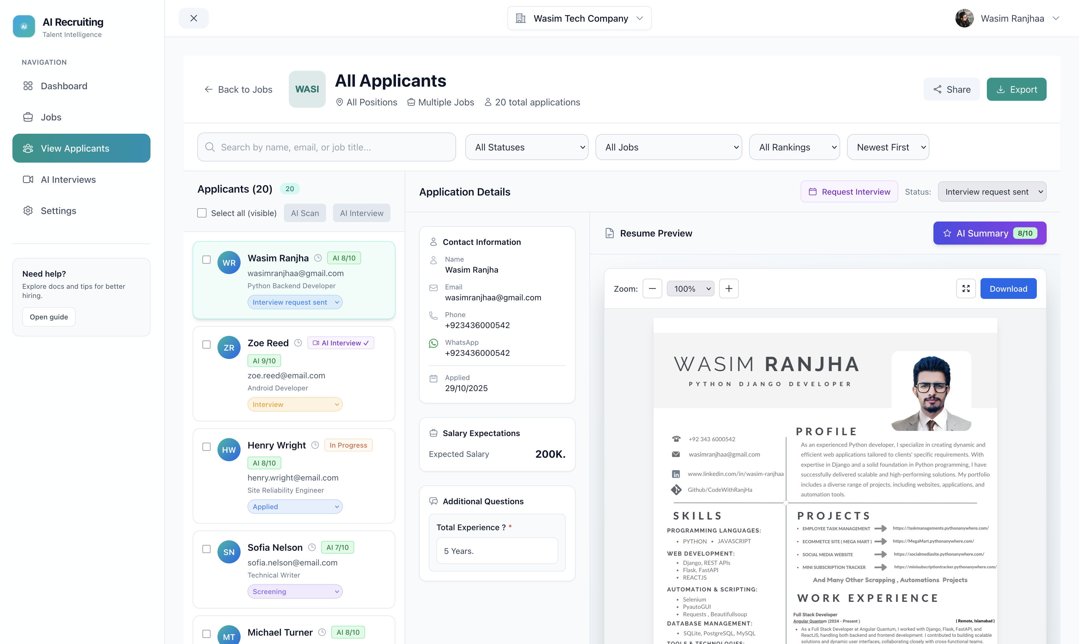 AI-Powered Recruiting Platform - Image 6